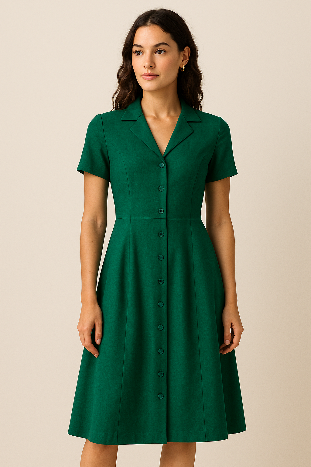Elva | Button-Front Day Dress